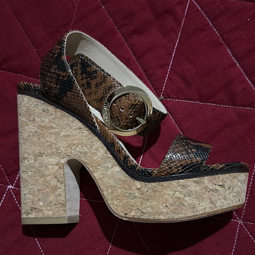 Jimmy Choo Brown Platform Sandals